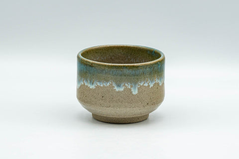 Japanese Teacup - Turquoise Glazed Agano-yaki Yunomi  - 90ml