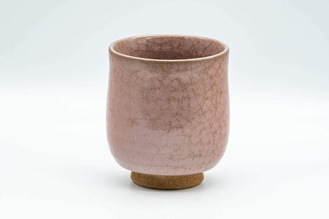 Tezumi — Japanese Teacup -  橘吉 Tachikichi Pink-Purple Snowflake Glazed Yunomi - 200ml — front view from another angle