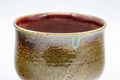 Tezumi — Japanese Teacups - Set of 3 Olive and Purple Yunomi - 150ml — side view