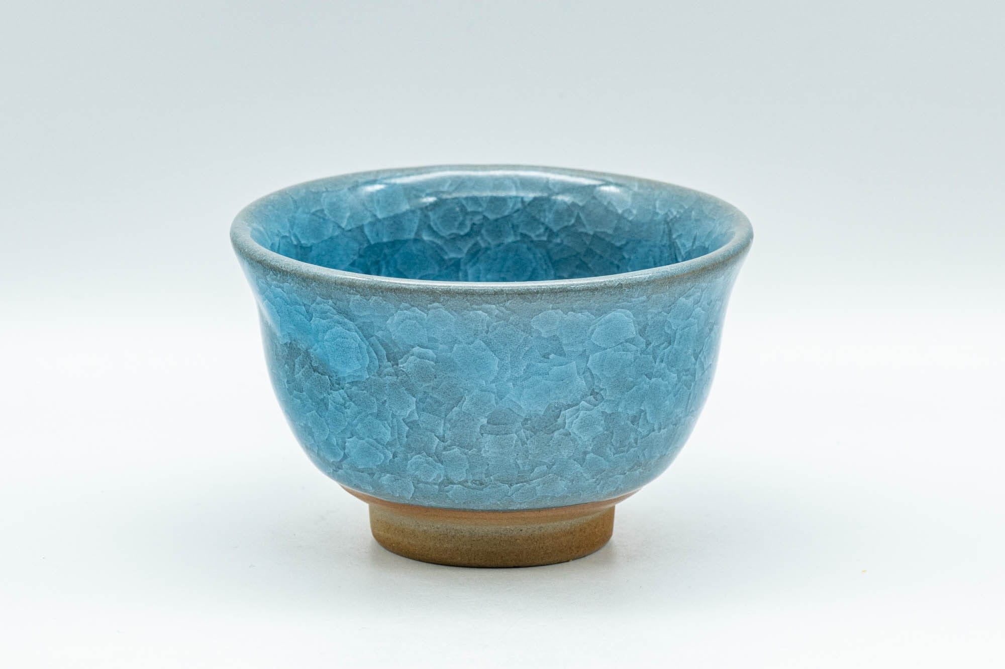 Japanese Teacup - 橘吉 Blue Snowflake Celadon Glazed Yunomi - 140ml