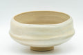 Japanese Teacup - 赤膚山 Akiyama Kiln White Glazed Wide Akahada-yaki Yunomi - 150ml - Tezumi
