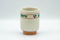 Tezumi — Japanese Teacup - Prancing Deer and Villagers White Glazed Yunomi - 200ml — three-quarter view