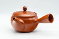 Tezumi — Japanese Kyusu - Classic Tokoname-yaki Teapot - 325ml — three-quarter view from the opposite side