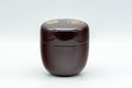 Japanese Natsume Matcha Caddy - Tea Canister - 七宝 Lacquer Natsume - 120ml - side view of the caddy