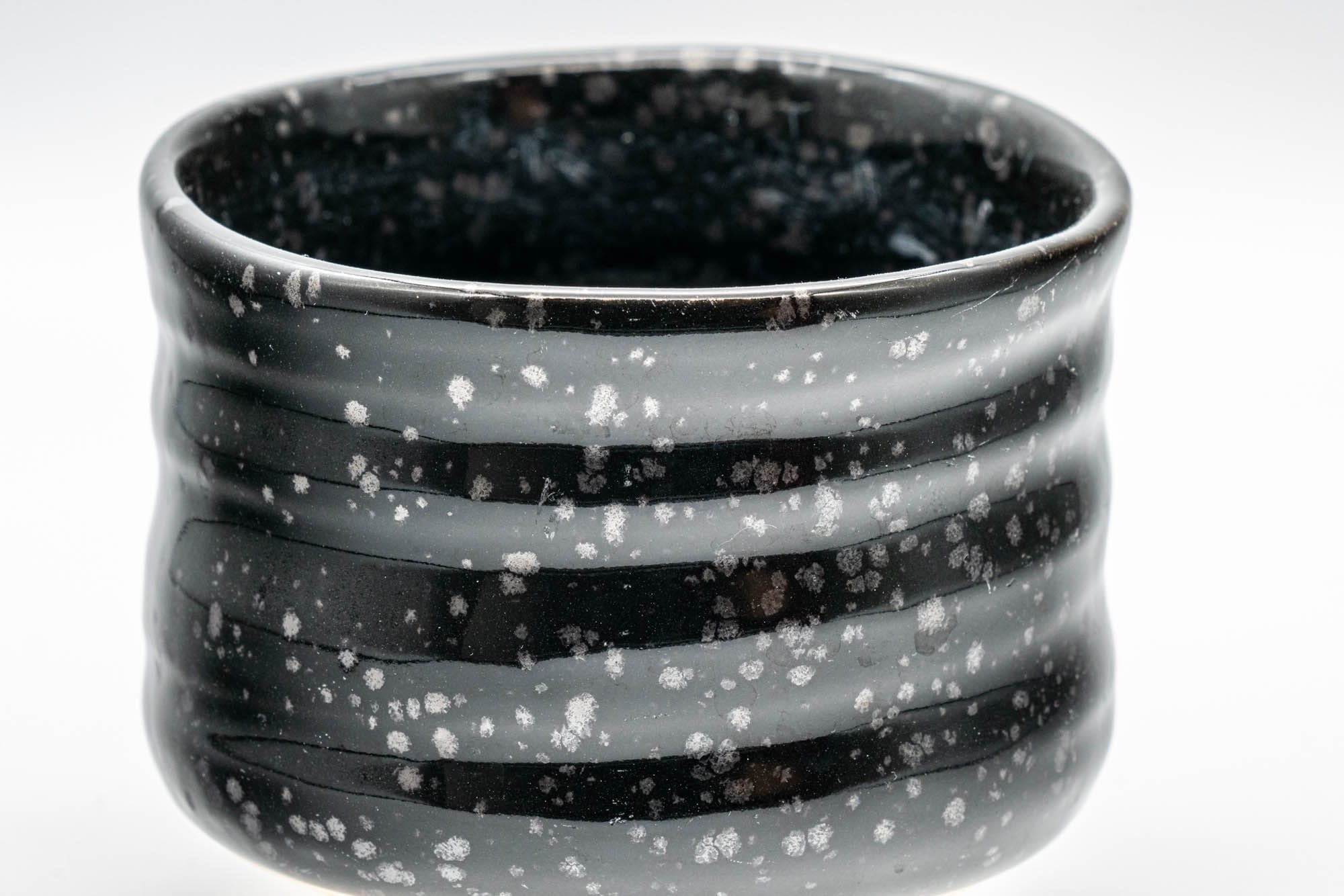 Tezumi Tenmoku Glazed Tsutsu-gata Yunomi Teacup