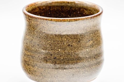 Japanese Teacup - Brown Glazed Tulip-Shaped Yunomi  - 170ml - Tezumi
