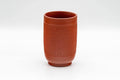Tezumi — Japanese Teacup - Engraved Tsutsu-gata Tokoname-yaki Yunomi - 190ml — front view from another angle