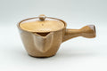 Tezumi — Japanese Kyusu - Houhin-style Hagi-yaki Do-ake Teapot - 320ml — side view showing the spout