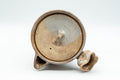 Japanese Kyusu - Tall Hagi-yaki Do-ake Teapot - 425ml - top-down view of the lid