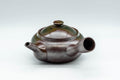 Tezumi — Japanese Kyusu - Ash Glazed Banko-yaki Teapot - 225ml — three-quarter view from the opposite side