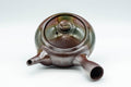 Tezumi — Japanese Kyusu - Ash Glazed Banko-yaki Teapot - 225ml — top-down view of the lid