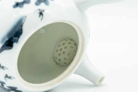 Japanese Kyusu - Porcelain Arita-yaki Debeso Teapot - 240ml - Tezumi