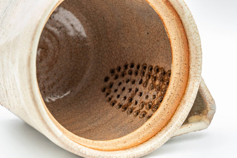 Japanese Kyusu - Octogonal Hagi-yaki Do-ake Teapot - 350ml - Tezumi