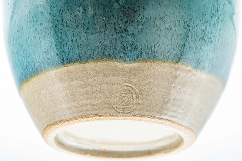 Japanese Chatsubo - Turquoise Agano-yaki Tea Jar - 400ml - Tezumi