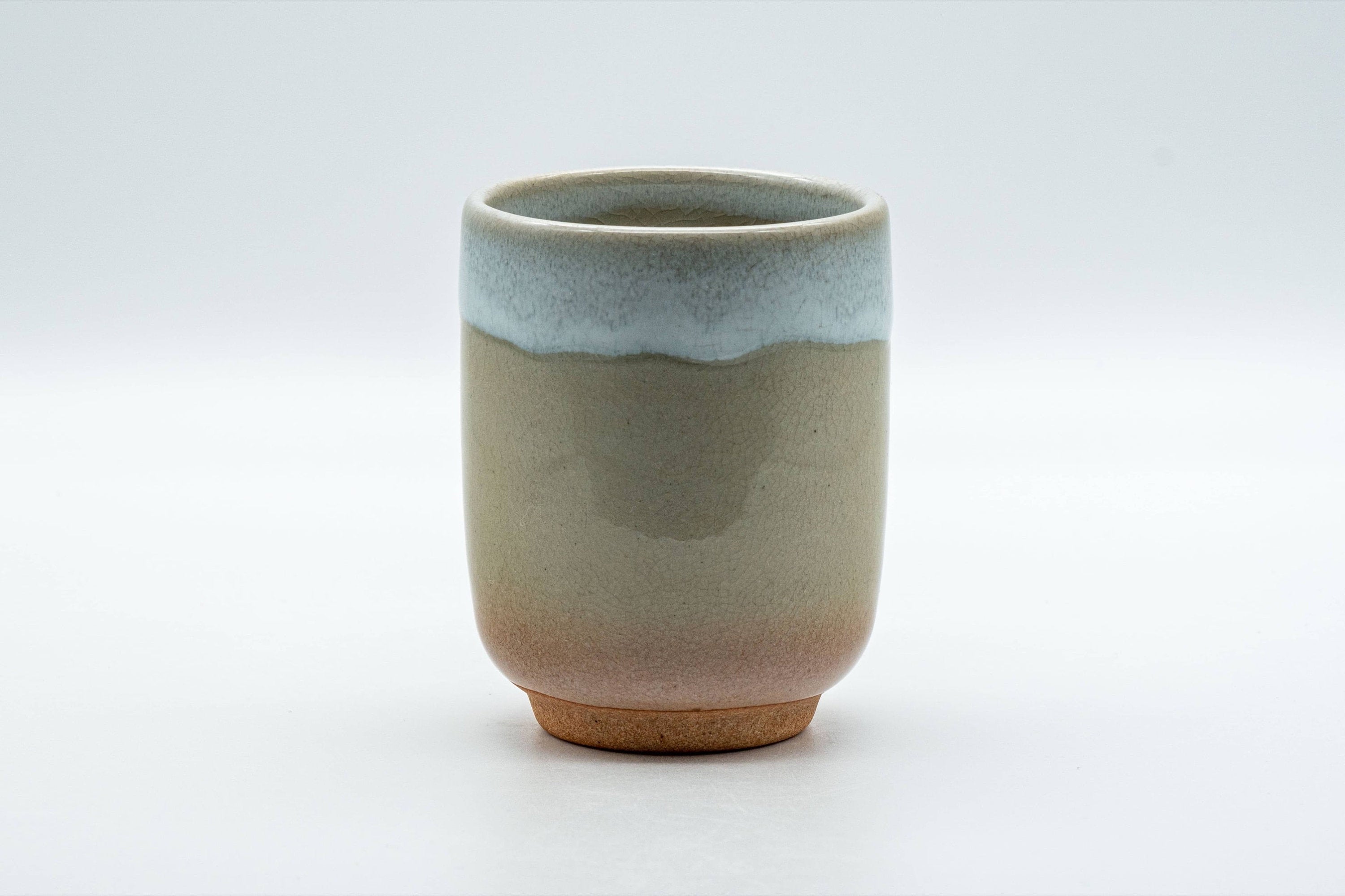 Japanese Teacup - 天鵬山 Tsubaki Kiln 椿窯 Tsutsu-gata Hagi-yaki Yunomi - 180ml