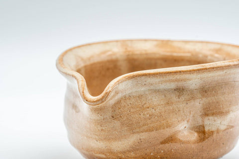 Japanese Katakuchi - Warm Orange Hagi-yaki Water Cooler - 120ml - Tezumi