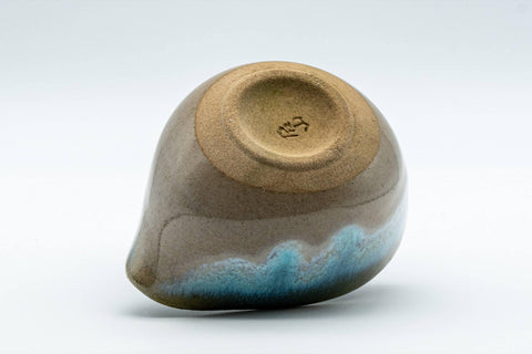 Japanese Katakuchi - Turquoise Glazed Agano-yaki Water Cooler - 80ml - Tezumi