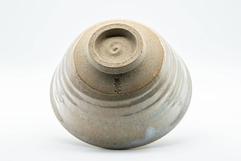 Japanese Matcha Bowl - Beige Drip-Glazed Hatazori-gata Chawan - 450ml