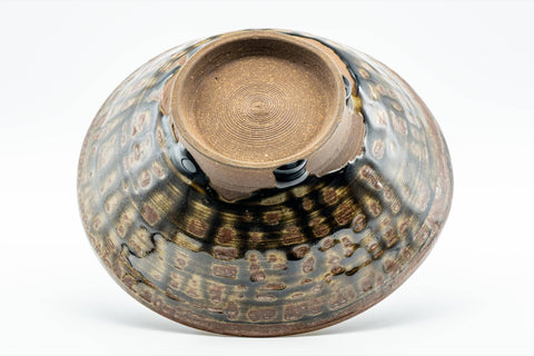 Japanese Matcha Bowl - Drip-Glazed Hira-gata Chawan - 200ml