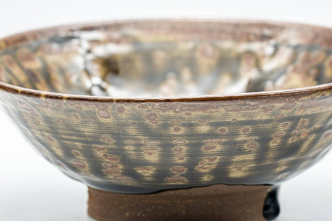 Japanese Matcha Bowl - Drip-Glazed Hira-gata Chawan - 200ml