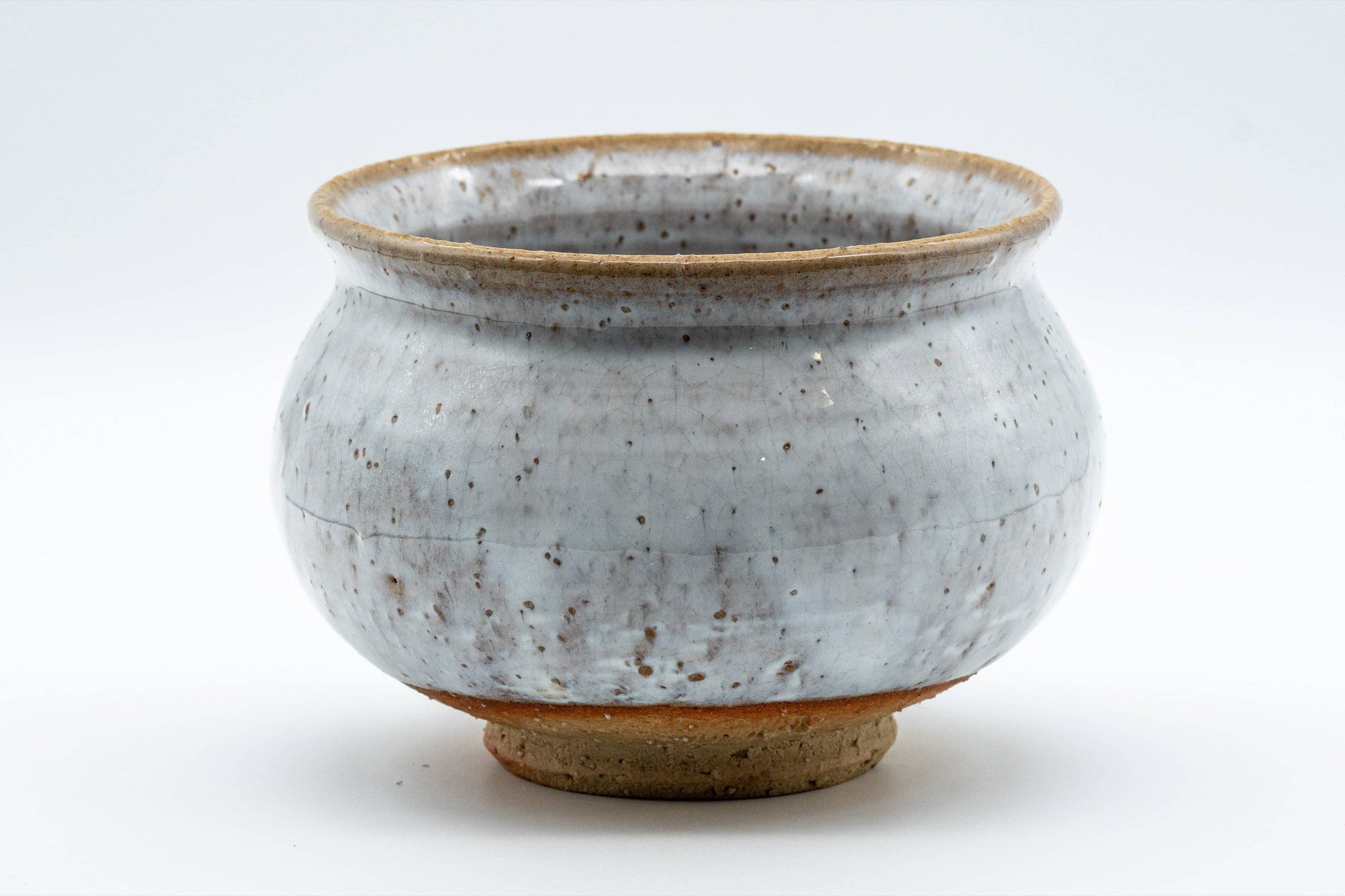 Japanese Kensui - Milky White Glazed Water Bowl - 400ml - Tezumi