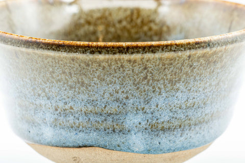 Japanese Matcha Bowl - 芳翠 Housui - Tenmoku Nagashi Glazed Ido-gata Chawan - 350ml