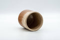 Japanese Teacup - Drip-Glazed Hagi-yaki Yunomi - 170ml - angled view from above showing the interior and rim