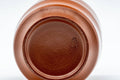 Japanese Teacups - Set of 5 Bamboo Tokoname-yaki Yunomi with Gift Box - 125ml - closeup of the underside foot ring