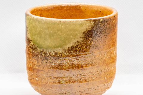 Japanese Teacups - Pair of Shigaraki-yaki Stoneware Yunomi - 180ml