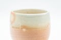 Japanese Teacup - Tsubaki Kiln Gohonte Hagi-yaki Senchawan - 110ml - eye-level side view