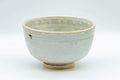 Japanese Matcha Bowl - White Drip-Glazed Chawan - 400ml - Tezumi