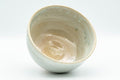 Japanese Matcha Bowl - White Drip-Glazed Chawan - 400ml - Tezumi