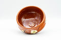 Japanese Matcha Bowl - Red Ume Hantsutsu-gata Chawan - 300ml - top-down view into the interior