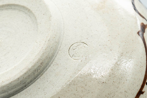 Japanese Matcha Set - 織部焼 Waisted Oribe-yaki chawan with Bamboo Chasen Whisk and Chashaku Scoop - 400ml