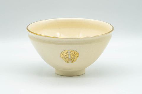 Japanese Matcha Bowl - Kyo-yaki Tenmoku-gata Chawan by Tezuka Kiriho - 250ml - front view from a slightly raised angle