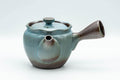 Japanese Kyusu - Teal Blue Glazed Banko-yaki Teapot - 300ml - Tezumi