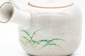 Tezumi — Japanese Kyusu - Grey Glazed Gold Decorated Debeso Teapot - 350ml — closeup of the base