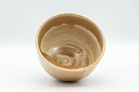 Tezumi — Japanese Matcha Bowl - Full Moon Hantsutsu-gata Chawan - 400ml — three-quarter view