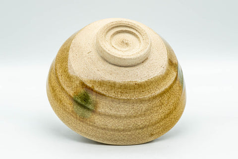 Japanese Matcha Bowl - Ki-Seto Ido-gata Chawan - 275ml - underside view showing the foot ring