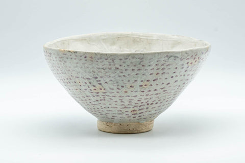 Tezumi — Japanese Matcha Bowl - Fountain Spotted Sugi-nari Chawan - 350ml — front view from another angle