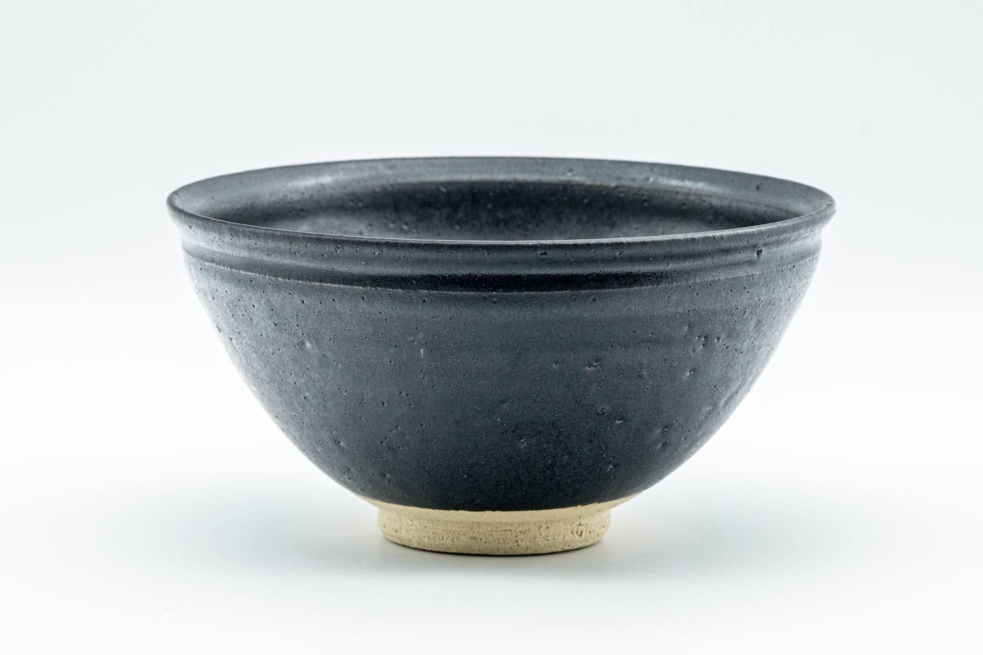 Japanese Matcha Bowl - Matte Black Tenmoku-gata Chawan - 350ml - Tezumi