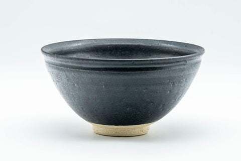 Tezumi — Japanese Matcha Bowl - Matte Black Tenmoku-gata Chawan - 350ml — front view from another angle