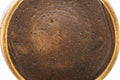 Tezumi — Japanese Matcha Bowl - Brown Hantsutsu-gata Chawan - 500ml — tipped to show the interior