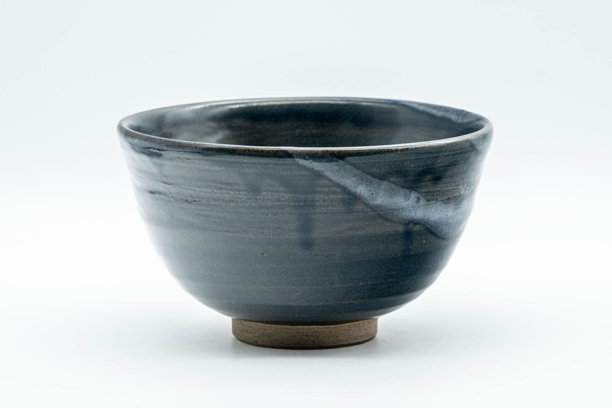 Japanese Matcha Bowl - Deep Blue Glazed Wan-nari Chawan - 350ml