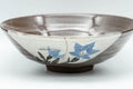 Tezumi — Japanese Matcha Bowl - Floral White Glazed Summer Chawan - 150ml — tipped to show the interior