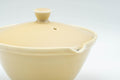 Japanese Shiboridashi - 朝日焼 Asahi-yaki Beige Porcelain Teapot - 100ml - Tezumi