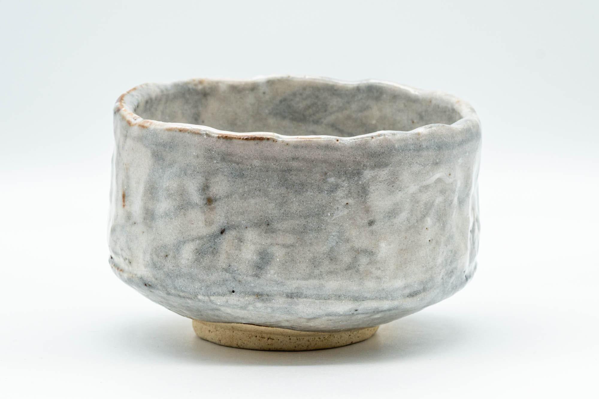 Japanese Matcha Bowl - Grey Drip-Glazed Hantsutsu-gata Chawan - 500ml - Tezumi