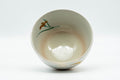 Japanese Matcha Bowl - Floral Kyo-yaki Chawan - 400ml - view into the bowl interior from above