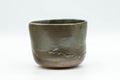 Tezumi — Japanese Matcha Bowl - Green Drip-Glazed Wabi-Sabi Winter Chawan - 300ml — three-quarter view