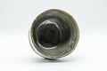 Tezumi — Japanese Matcha Bowl - Green Drip-Glazed Wabi-Sabi Winter Chawan - 300ml — top-down view of the interior